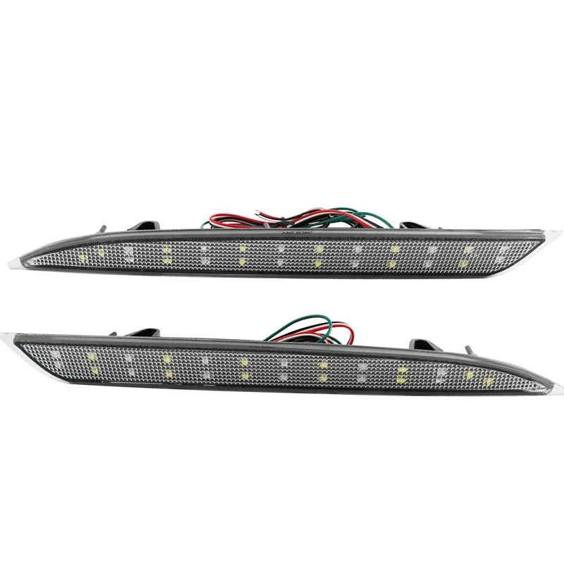 

1 пара прозрачных отражателей для заднего бампера Vauxhall Astra J 2009-2010 2011 2012 2013 2014 2015 ABS 13262017 13262018