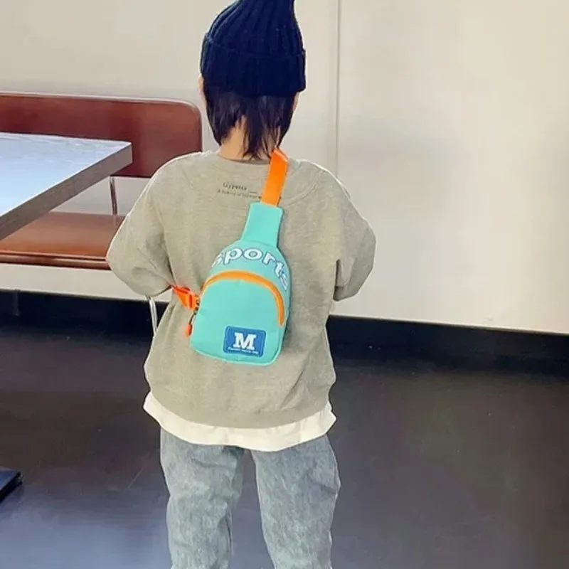 Mini Cute Letter Printed Boys Girls Shoulder Bag Fashion Kids Backpack Kindergarten Preschool Students Travel Messenger Bags