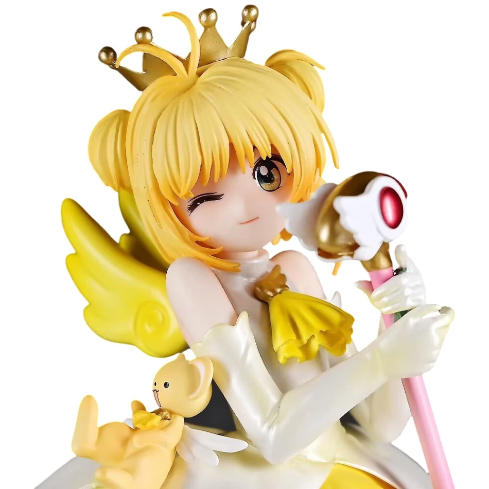 22cm Anime Cardcaptor Sakura Kinomoto Sakura Action Figure Statue - Desk Decor & Birthday Gift