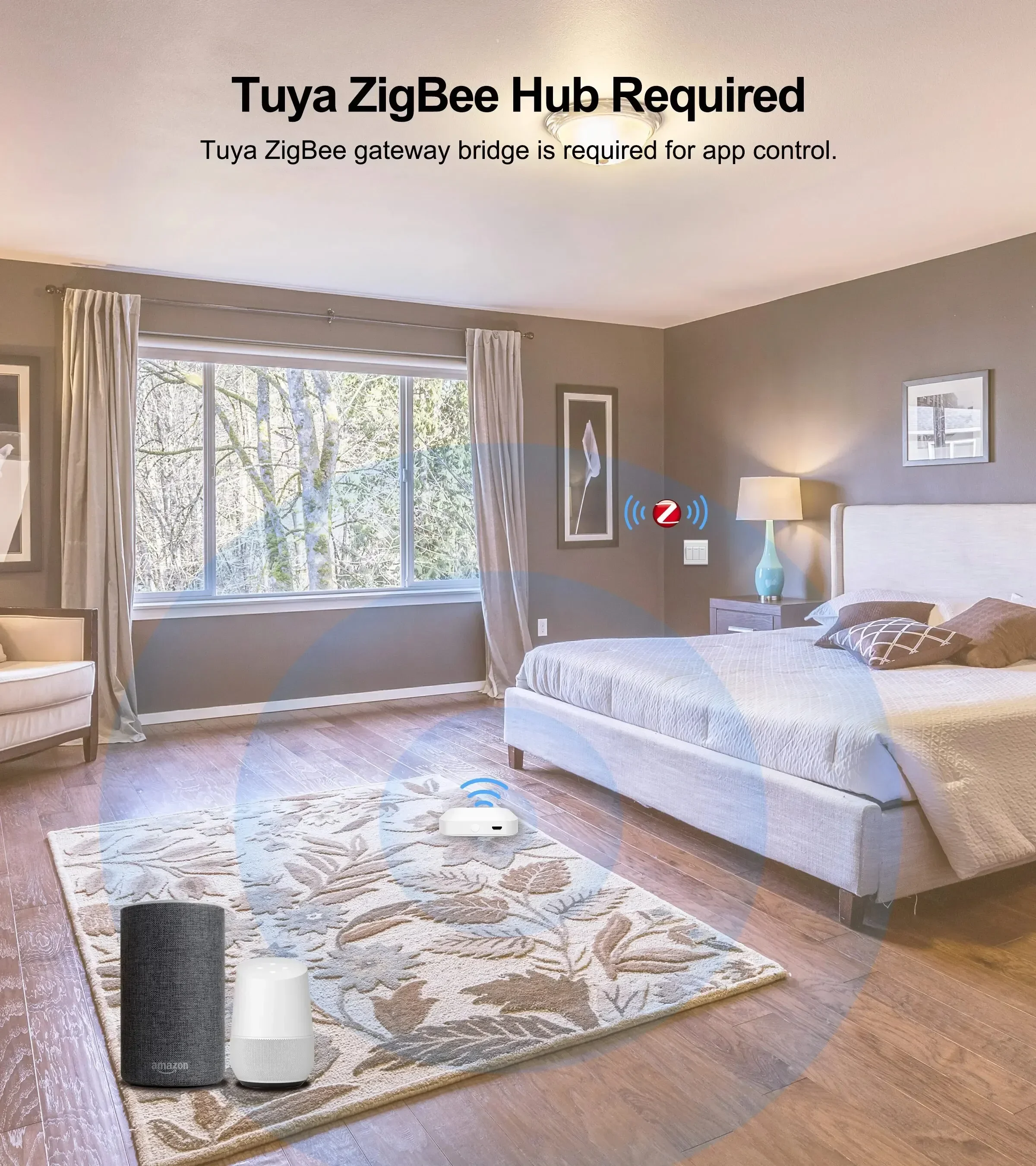 Tuya Zigbee Mini L2 Smart Switch Module 2 Way Control Breaker No Neutral Wire fo