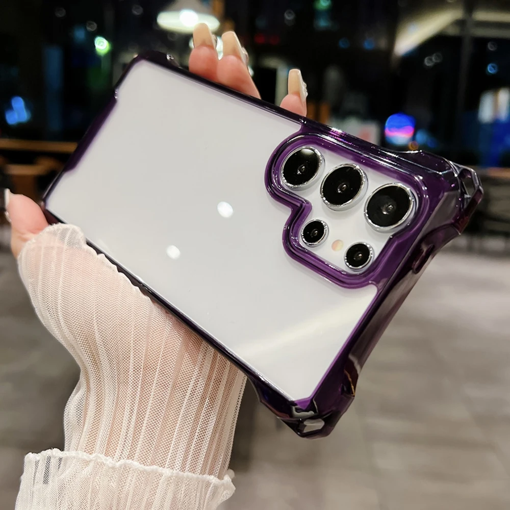 Premium Transparent Hard Acrylic Phone Case - Luxury Edition