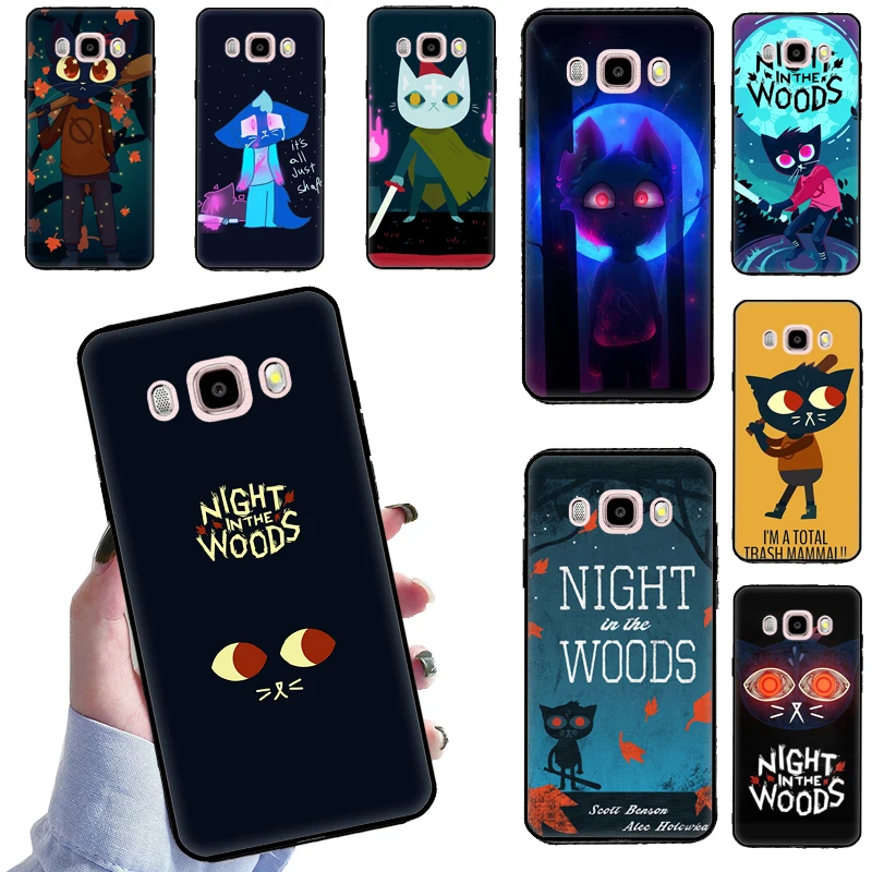 Cat Game Night In The Woods Phone Cover For Samsung J3 J7 J5 2016 A5 A3 2017 J4 J6 A6 A8 Plus A7 A9 J8 2018 Case Capa