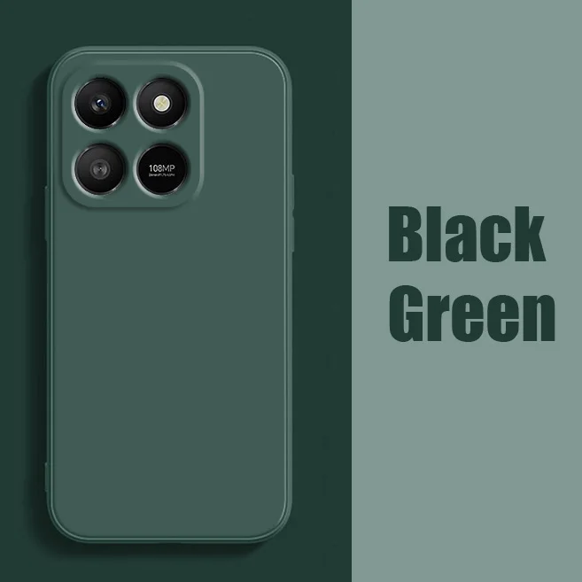 Liquid Silicone Soft TPU Cover for Honor Smartphones - For Honor X7d and 400 Smart Series