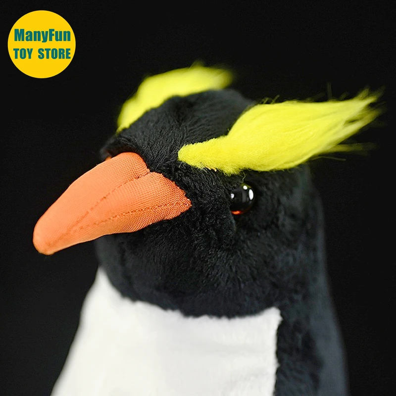 Realistic Fiordland Penguin High Fidelity Penguin Plushie Snares Penguin Plush Toys Lifelike Stuffed Animals Simulation Toys Kid 2