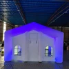 Luxury Outdoor White Inflatable Wedding Tent Large Inflatable Event Tent Square Party Tent House Club With Blower And Led Lights 4