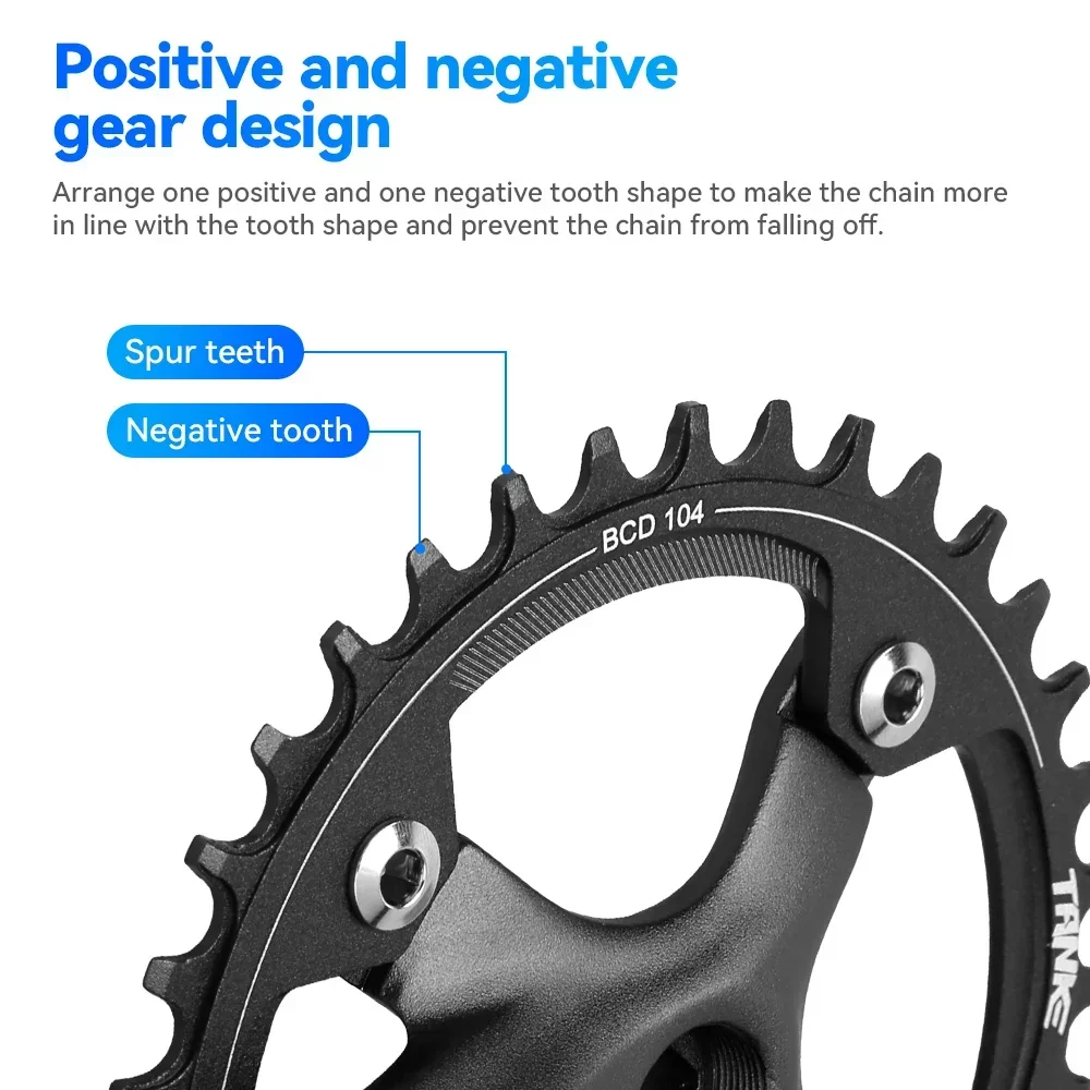 TANKE 170mm MTB Crankset with Chainrings 6