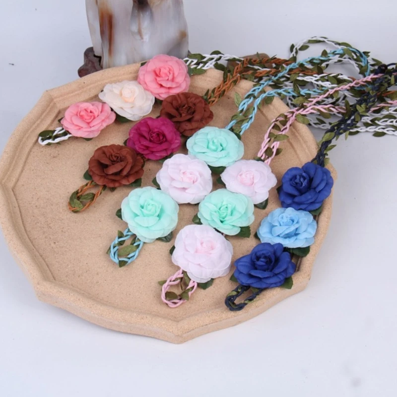 

Women Flower Waist Belt Wide Bohemian Belts Designer Adjustable Belt for Skirt