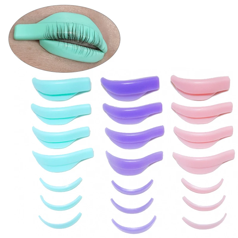 

7Pair eyelash lift silicone lash lift perm pads tool Eyelash curling aid tool spacer