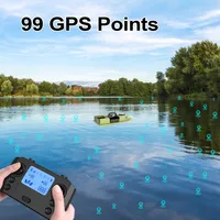 RC GPS Bait Boat 99 Points Professional Outdoor 4 Hopper Remote Control Fishing Boat 3KG Load 600M LED Light Auto Return 2