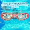 JSJM Colorful Children Silicone Swimming Goggles Anti-Fog UV Swimming Glasses Silicone Swim Eyewear Kids + PU Swim Cap Gifts Set 6