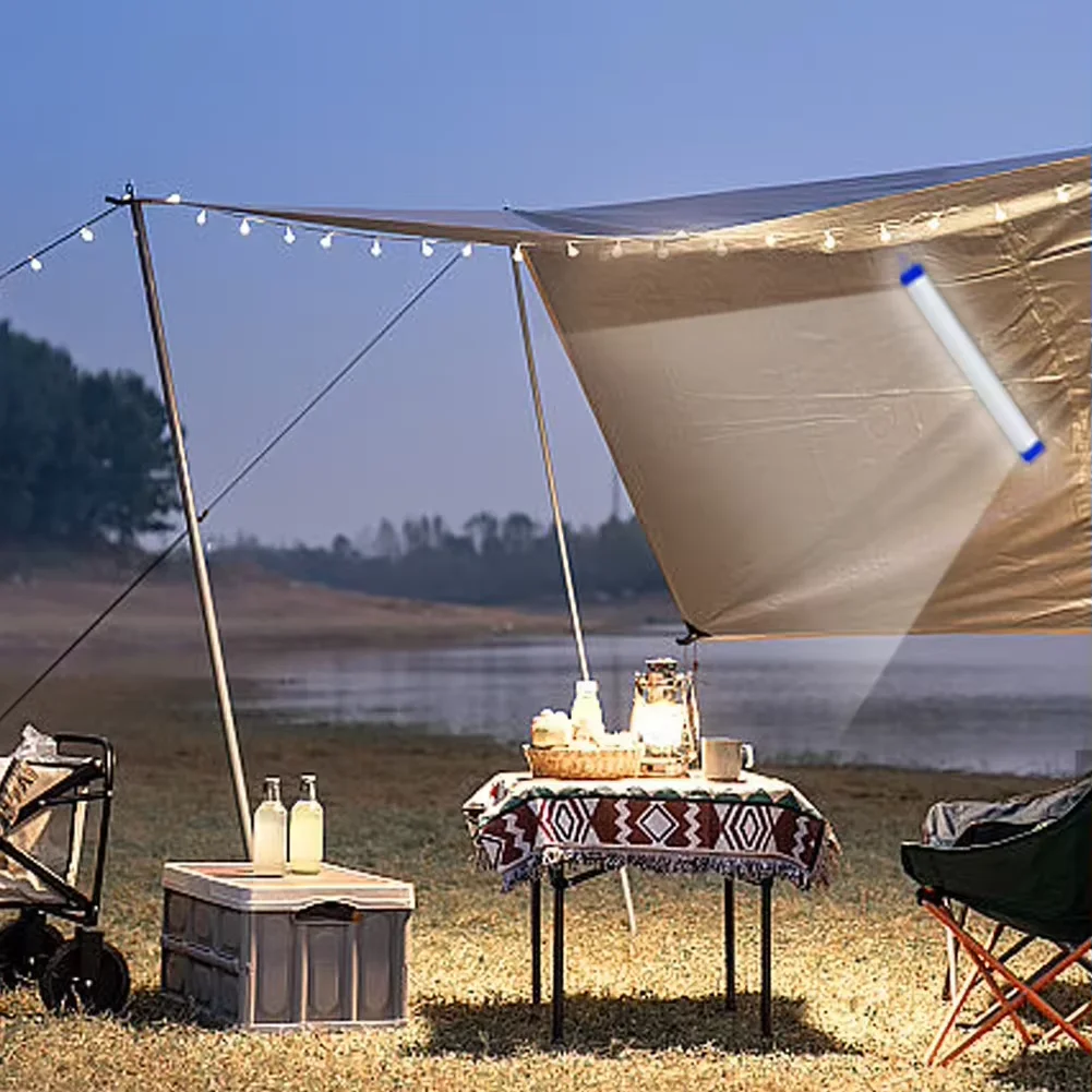 LED 바 라이트 충전식 튜브 캠핑 램프 자석식 휴대용 전구 비상 야시장 야외 조명용