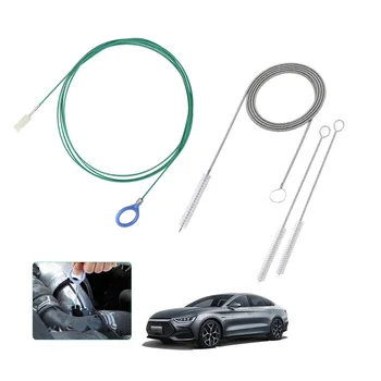 Outils de nettoyage de canalisations de toit ouvrant de voiture améliorés, brosse de nettoyage de tuyaux, déboucheur mince, pare-brise de toit ouvrant, outil de dragage de tuyaux de vidange mince 1