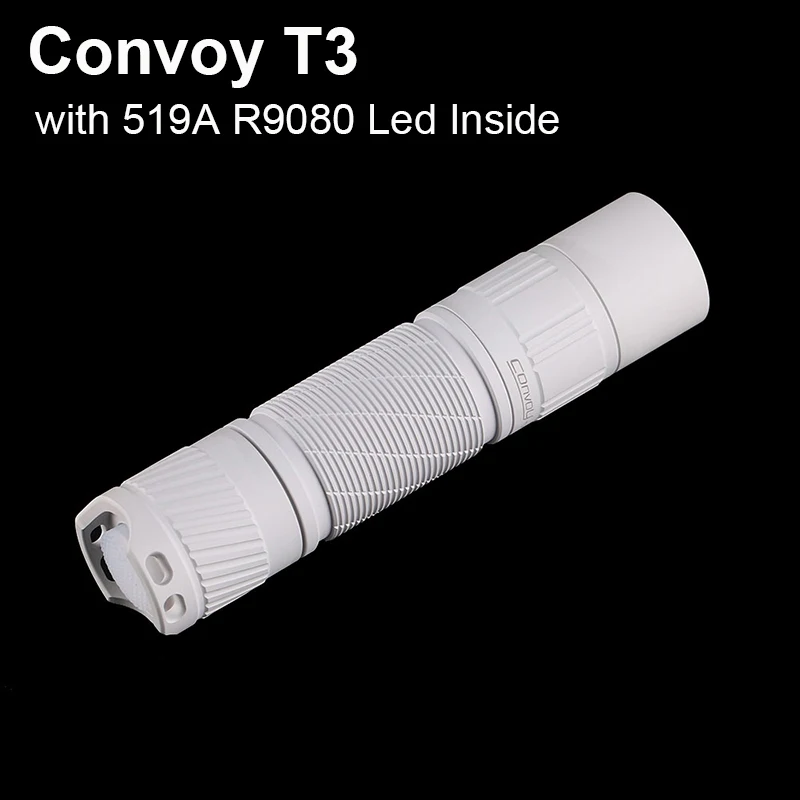 

Mao Convoy T3 Flashlight with 519A 12 Groups High CRI R9080 Led Linterna Flash Light Torch Work Light Mini AA 14500 Hand Lamp