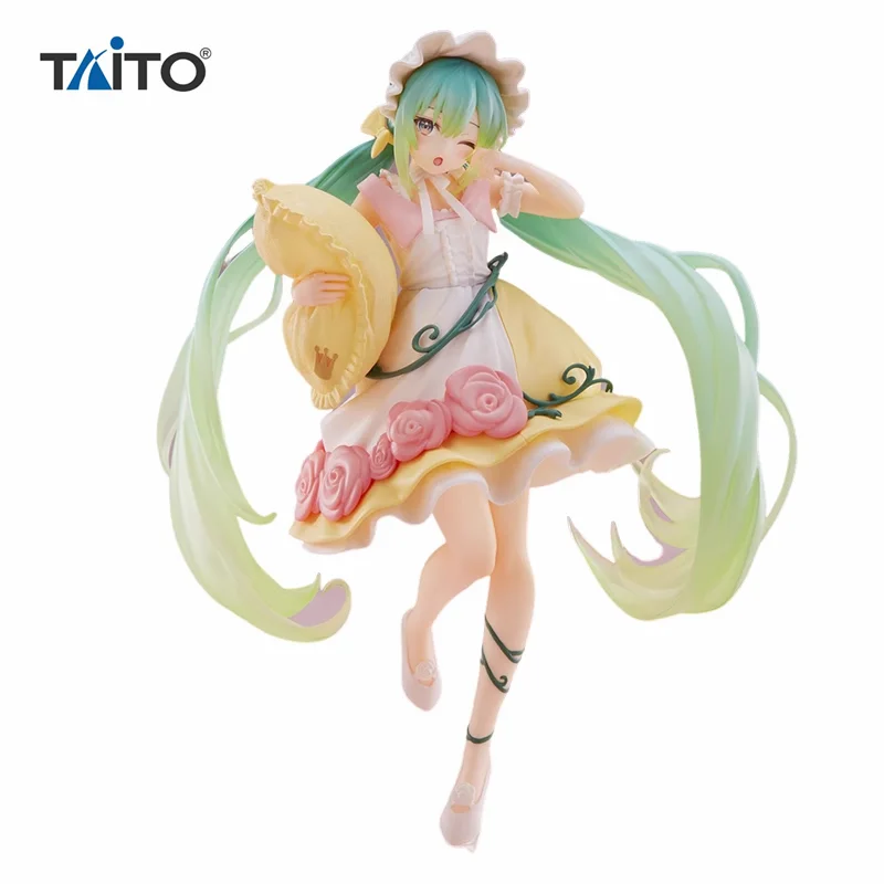 

Оригинальные игрушки TAITO Hatsune Miku Страна Чудес Вокалоид Аниме Фигурки игрушки 18 см ПВХ Коллекция моделей