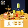 6 Blade 400ML Portable Blender Electric Juicer Cup For Travel Portable Juicer Mixer Usb Fresh Fruit Juice Blender Smoothie 5
