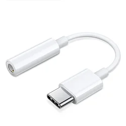 Premium HiFi USB - C to 3.5mm Audio Adapter (Standard White)