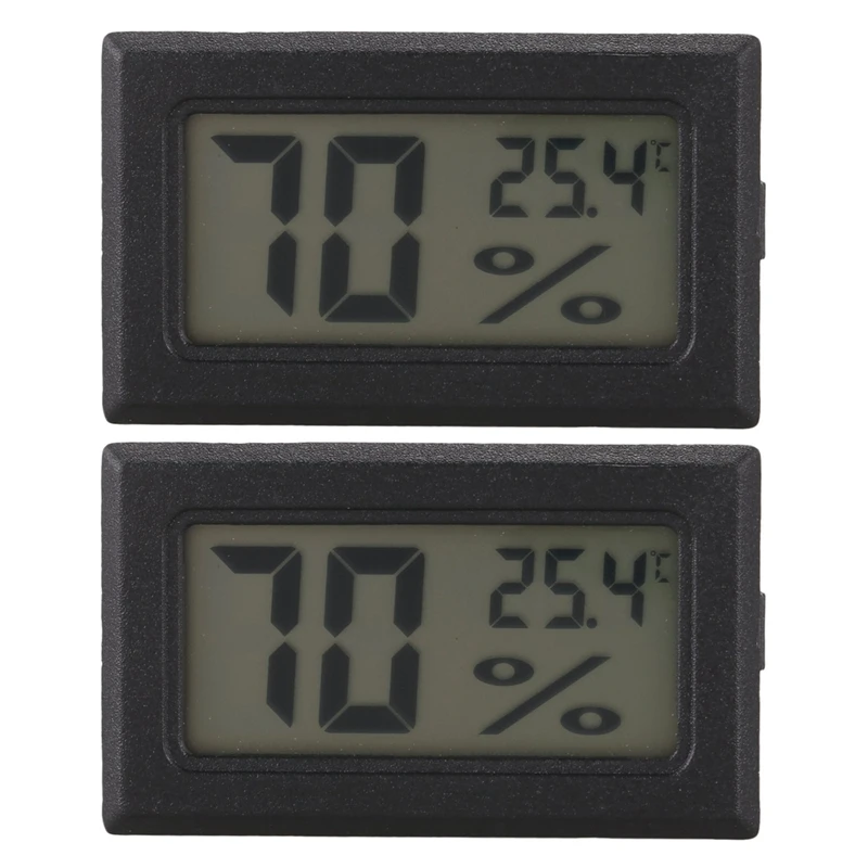 

2X Mini Digital LCD Thermometer Hygrometer Humidity Temperature Meter Probe