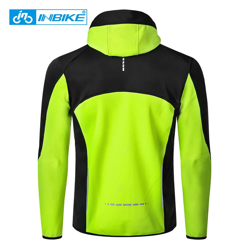 INBIKE Winter Men's Windbreaker Jacket Warm Polar Fleece Cycling Jackets With Pockets Waterproof Bicycle Jacket Clothing For Men 6