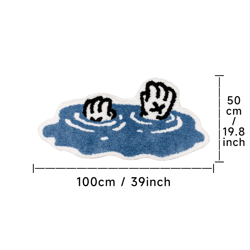 Bedside Rug Bedroom Home Carpet Living Room Decoration Cute Cartoon Area Rugs Soft Thick Fluffy Floor Mat floor mat shaggy rugs