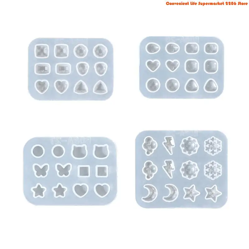 E06E Designs and Craft Supplies Unique Elegant Earrings with Versatile Silicone Mould for Jewelry Lovers Daily Use