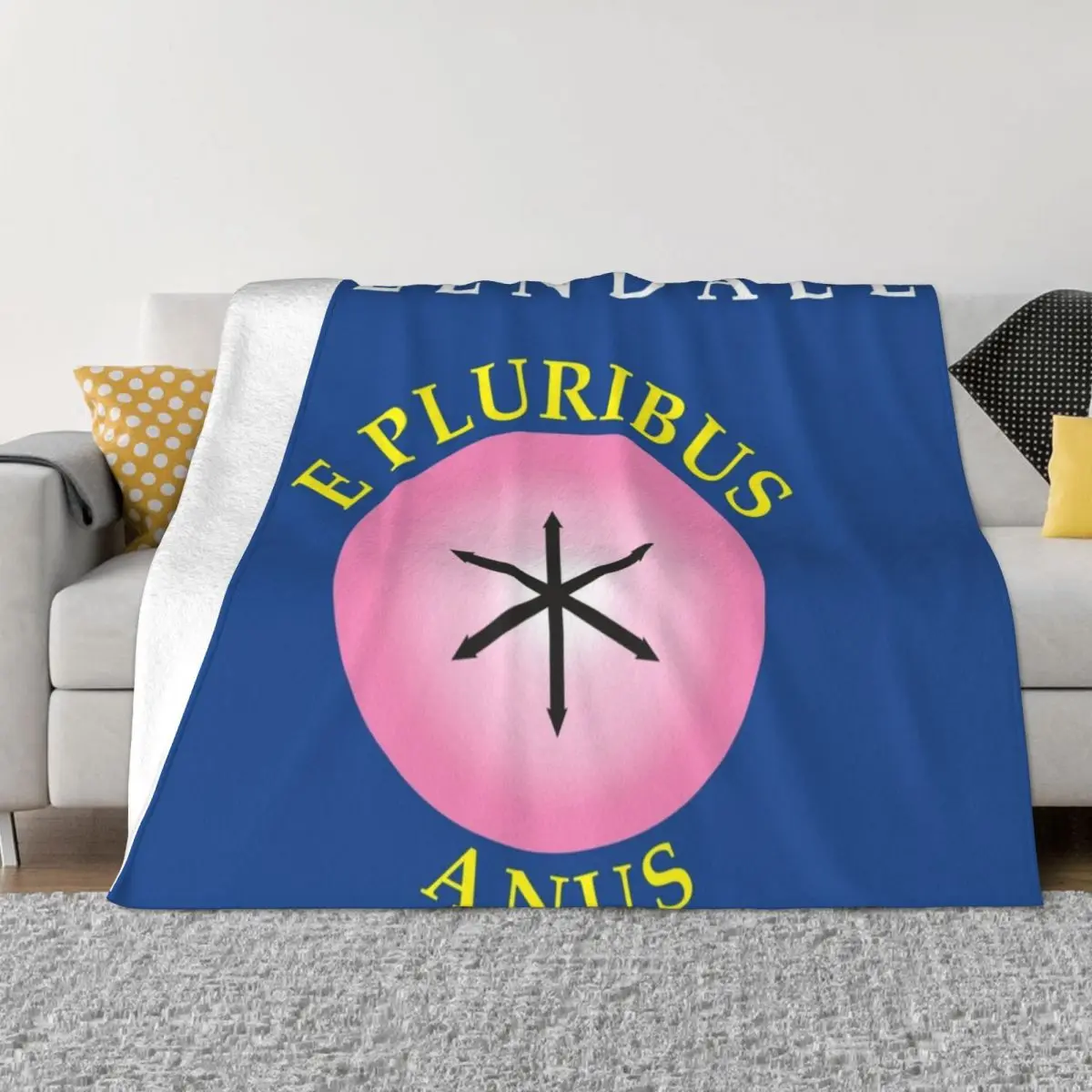 

E Pluribus Anus Throw Blanket Fluffy Shaggy Blanket Blankets For Sofas Plaid