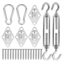 

Outdoor Camping Stainless Steel Rhombus Door Buckle Awning Hook Sunshade Tool Accessory Awning Accessory Awning Accessory