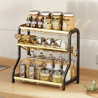 3-tier Seasoning storage rack Kitchen countertop Multifuctional storage holder Stainless Steel 1