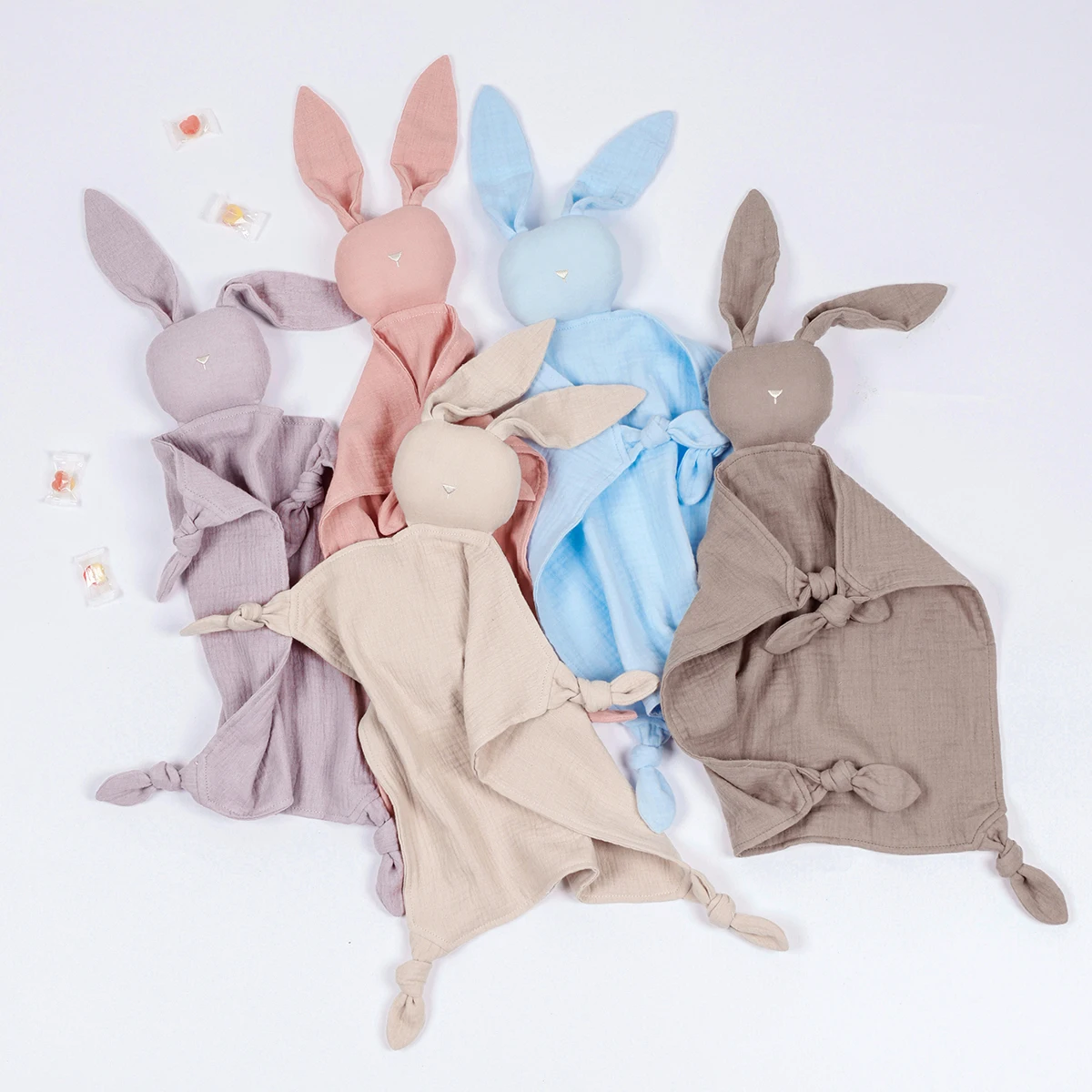 1 Pc Baby Soothing Towel Muslin Baby Comfort Towel Cotton Comforter Blanket Soft Newborn Sleep Toy Soothe Appease baby comforter blanket