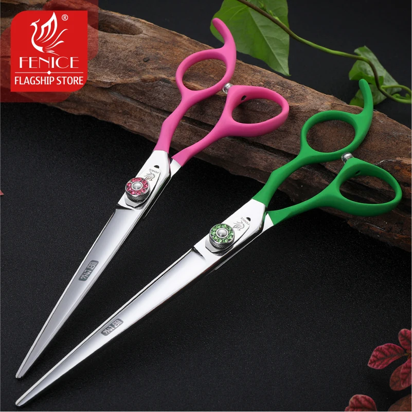 7.5 /8.0 /9.0 /9.5 /10 inch high quality colorful handle Professional Pet Grooming dog Scissors cutting straight shears