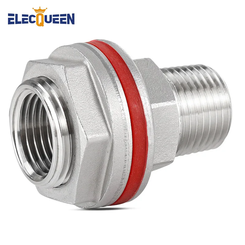 Brewing Kettle Weldless Bulkhead,1/2" Male x 1/2"Female NPT Stainless Steel Kettle Keg Bulkhead