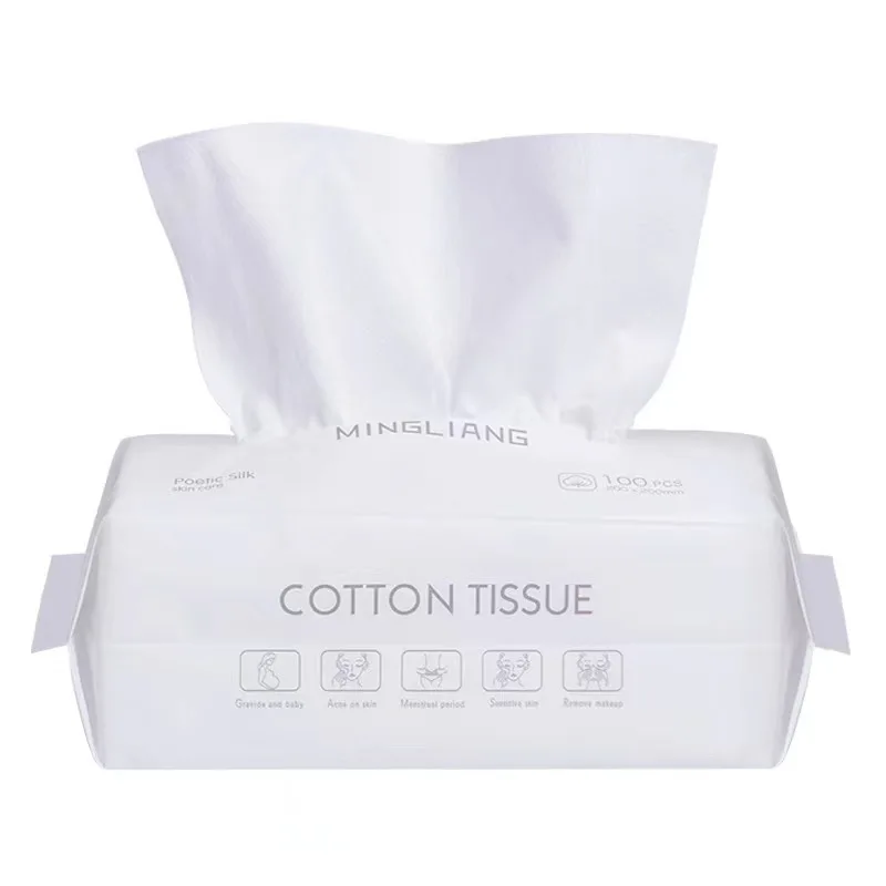 100pcs Disposable Face Towel Travel Cotton Makeup Wipes Facial Cleansing Disposable Face Towel Cotton Wipes
