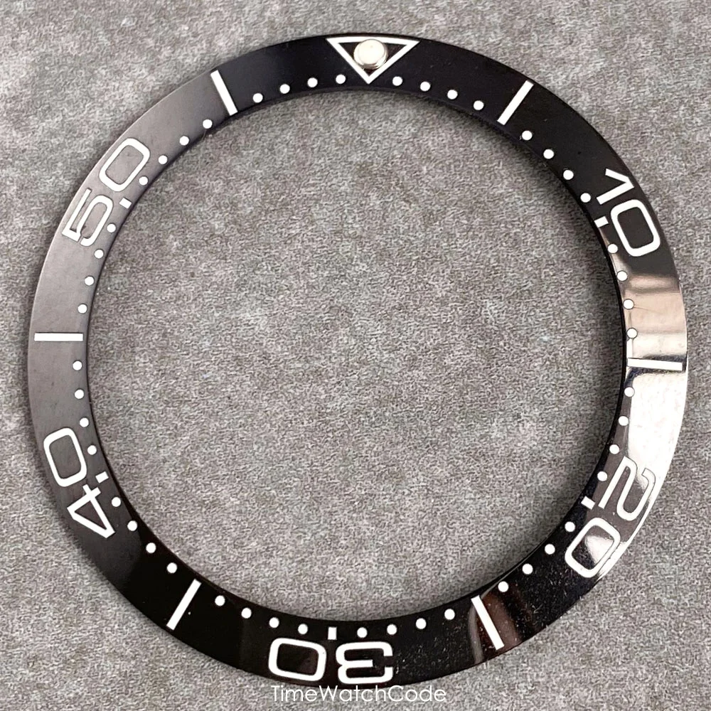 Ceramic Sloping Watch Bezel Insert - Black, Blue, Green, Silver