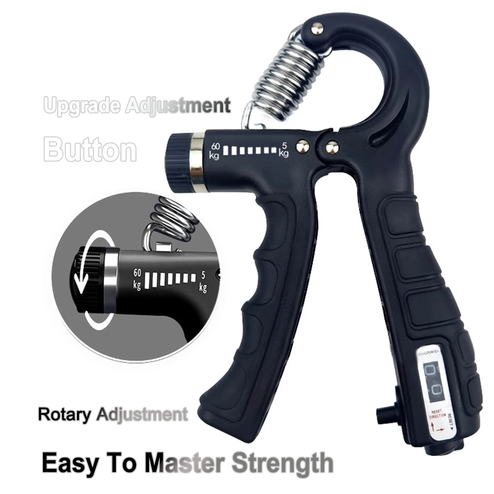 5-60kg Adjustable Hand Grip Strengthener hand strengthener hand grip trainers hand grip exerciser hand exerciser Hand Grip Trainer With Counter Wrist Forearm And Exerciser For Muscle Building