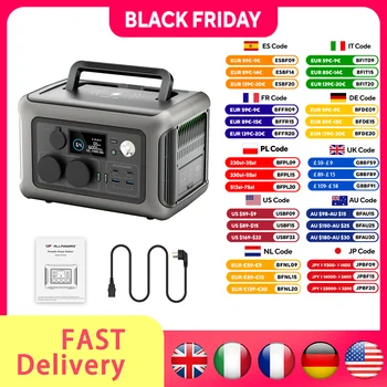 ALLPOWERS Portable Power Station R600, 299Wh LiFeP04 Battery with 2x 600W (1200W Surge) AC Outlets for Outdoor Camping RV Home