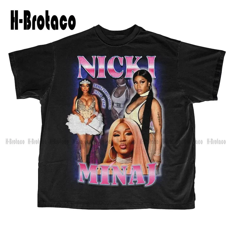 

Футболка Nicki Minaj с рисунком «Сломанные люди никогда не должны смеяться», милые рубашки для девочек, индивидуальный подарок, искусственная одежда