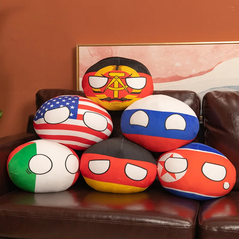 20-30cm Kawaii Polandball Plush Toys Doll Stuffed Country