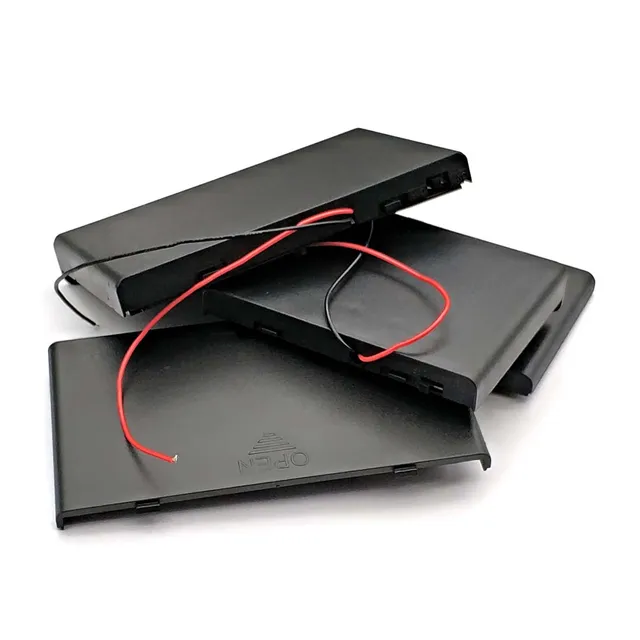 6X 8X Aa Akkumulátor -Tartó Tároló Tok Doboz Kapcsolóval És Fedelet 9 V 12 Aaa Akkumulátorok Szabványos Konténerhez - Image 2