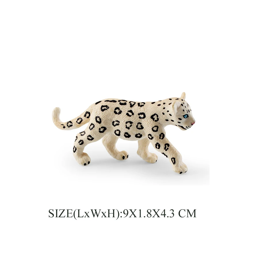 Realistische Wild Life Panther Gepard Schnee Leopard Jaguar Cub Modell Figur Dschungel Tier Figur Pädagogisches Spielzeug Kuchen Topper – Detail 23