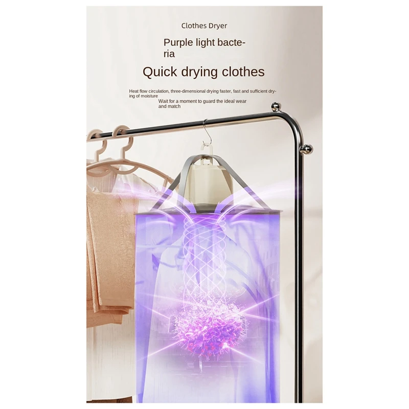 

Portable Electric Clothes Dryer Machine With Dryer Bag,Mini Hanging Clothes Dryer Fast Clothes Dryer Machine