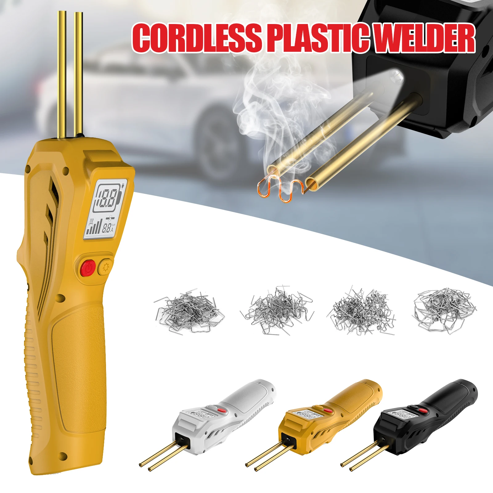 2026 500W 플라스틱 용접기 USB 충전식 플라스틱 용접건 플라스틱 용접기 플라스틱 균열 수리 자동차 범퍼 수리용