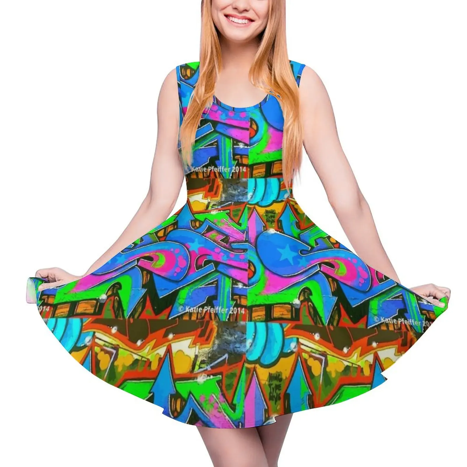 

Граффити стена #2 Запад Philly абстрактное платье без рукавов платье для беременных женщин одежда Женская Эстетическая одежда