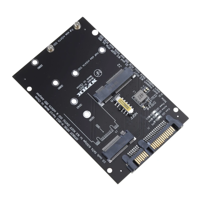M.2 SSD-USB 어댑터 용 MSATA 어댑터 카드 25UB 용 M.2 2230 2242 2260 2280 용 2-in-1 변환기 리더 카드 지원