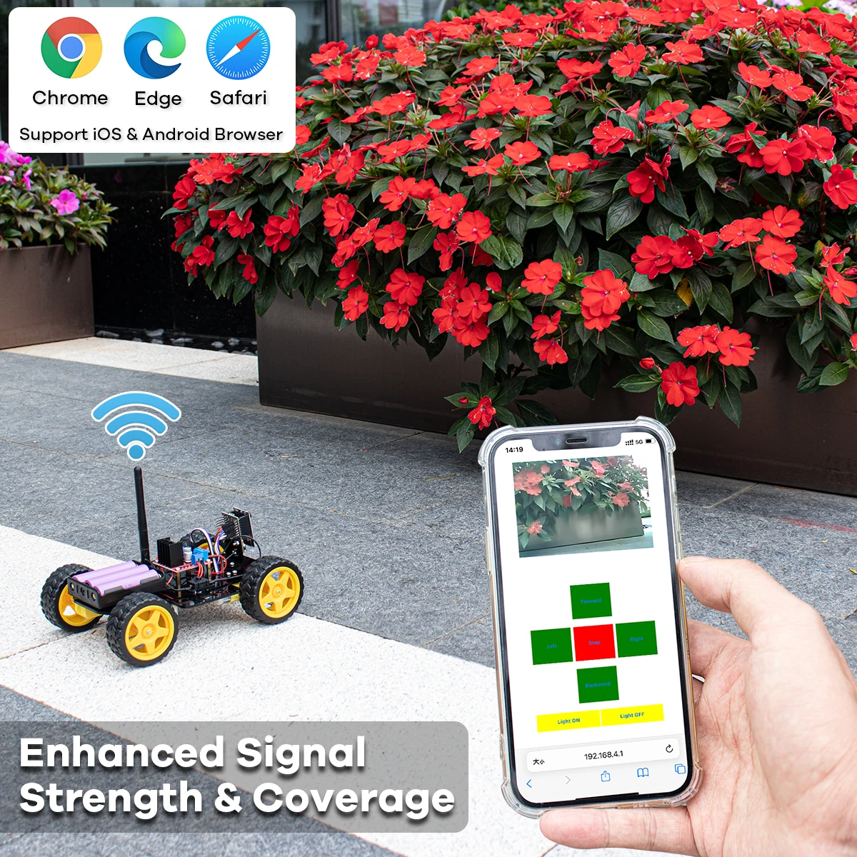 LAFVIN Robot Starter Kit for Arduino Project with ESP32 Camera and Code Learning Develop Skill Full Version Smart Car Kit - Image 4