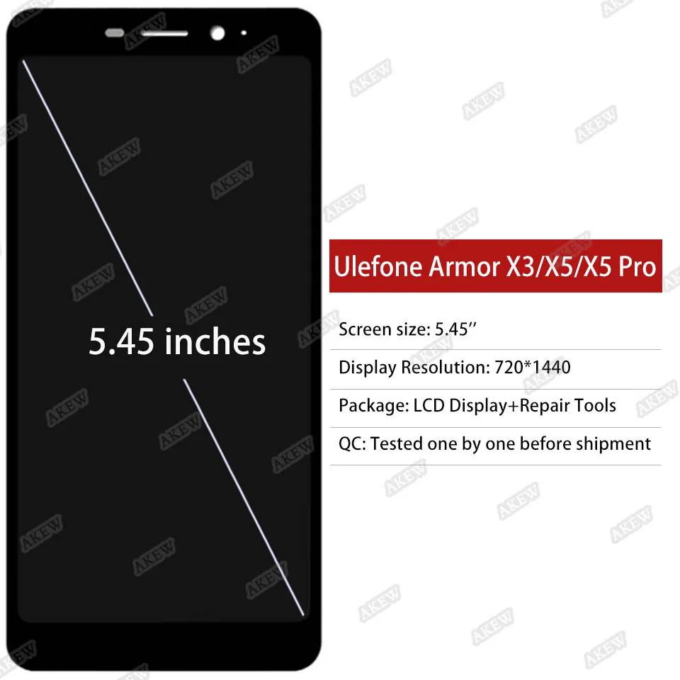 Ulefone Armor X3 LCD 디스플레이 용 원본 ULEFONE Armor X5 X5 PRO 터치 스크린 Armor X9 X10 Pro Dizitizer 어셈블리 교체