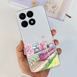 Fashionable Clear Silicone Soft Slim Phone Case - Stylish Back Cover with Bumper Protection for Honor X8a (653)