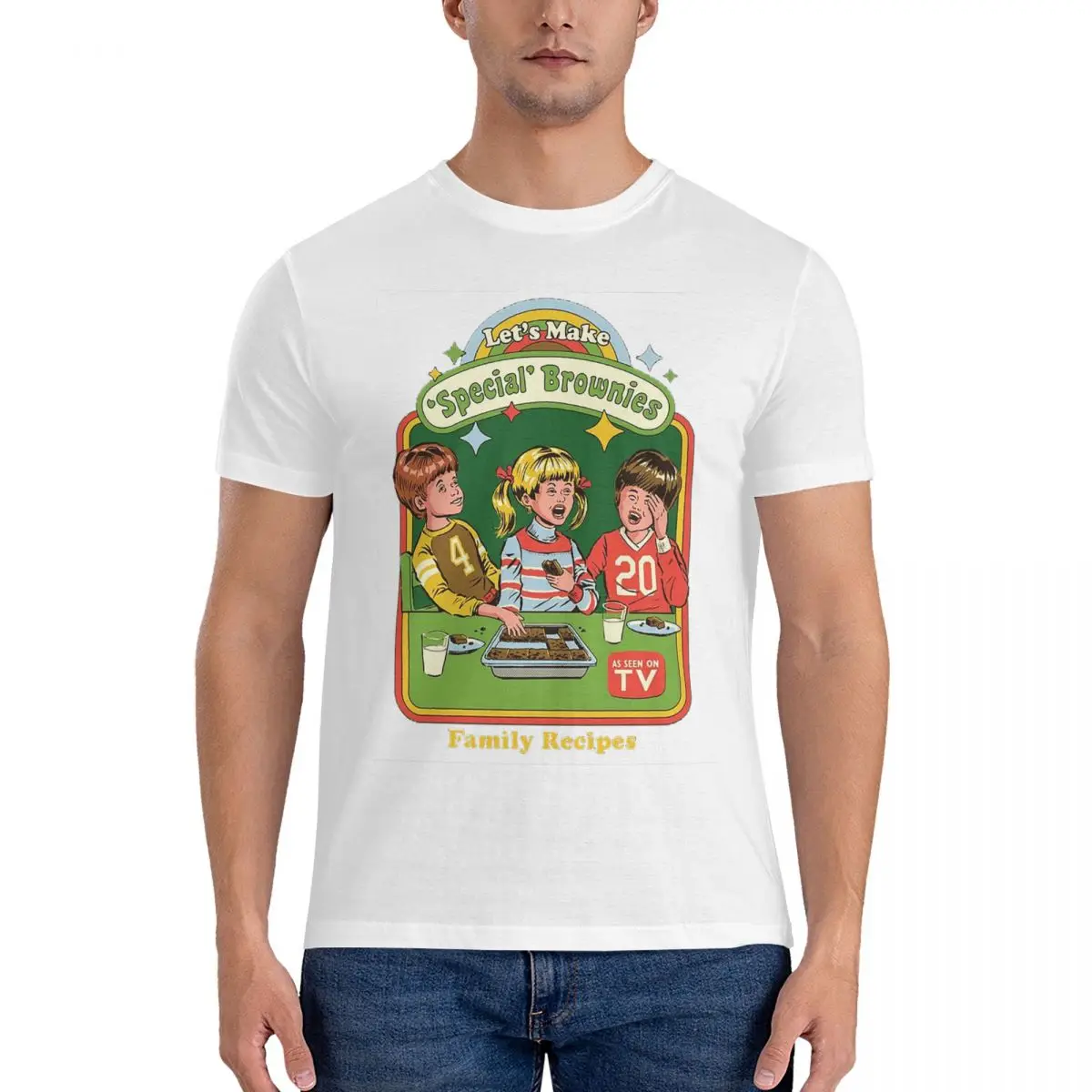 

Футболка мужская оверсайз с круглым вырезом, 100% хлопок