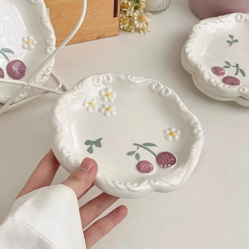 Ceramic Plate Household Cake Breakfast Dessert Plate