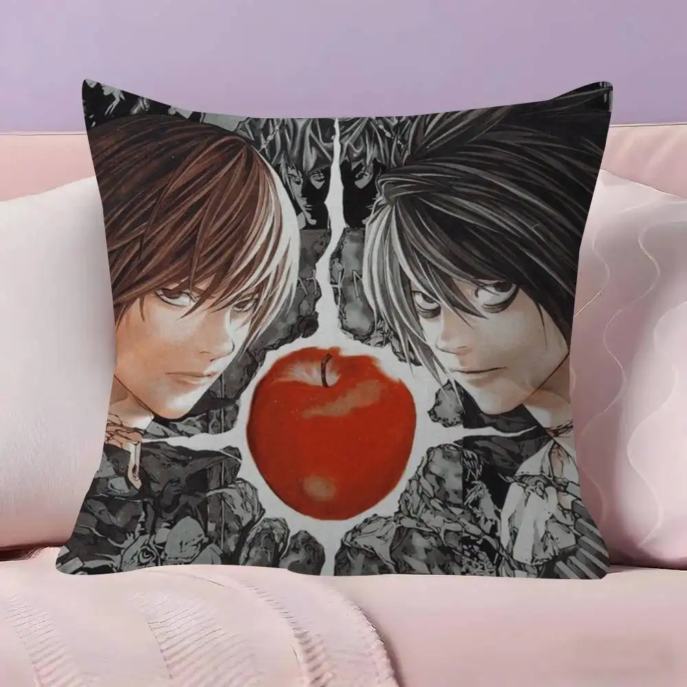 Anime Death Note Hororr Kissenbezug im Ahorn-Design, Happy Autumn Harvest Dekor, Feiertagsdekoration, Kissenbezug – Detail 16