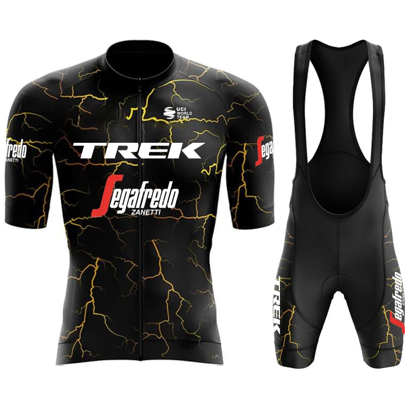 TREK Cycling Suit Man Pants Mtb Summer Bike Jersey Men's Bicycles Set Bib Clothing Shorts Jerseys Racing Blouse Uniform Uniforms 2