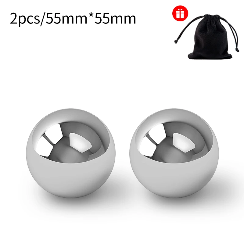 2pcs 55mm silvery